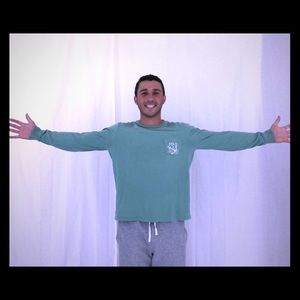 TEE - LONG SLEEVE - FOREST GREEN 🌳 ♻️